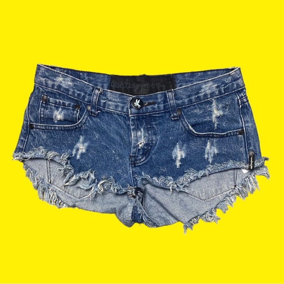 Sexy ONE TEASPOON denim short shorts - Picture 1 of 4